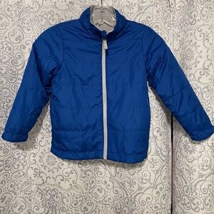 Blue Fleece Lightweight Puffer Jacket